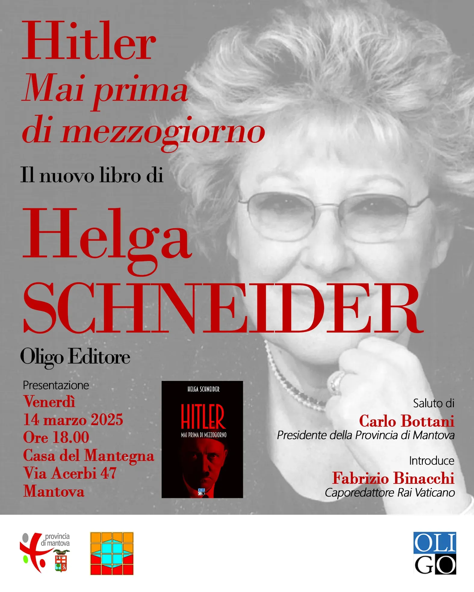 22 maggio a Carpi arriva Helga Schneider (e 14 marzo Mantova)