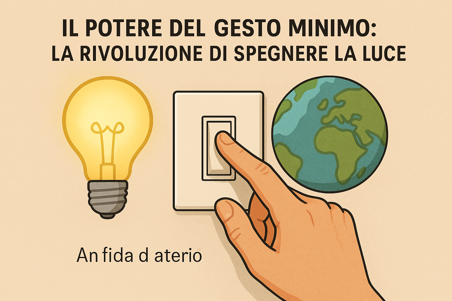 Il Potere del Gesto Minimo: La Rivoluzione di Spegnere la Luce